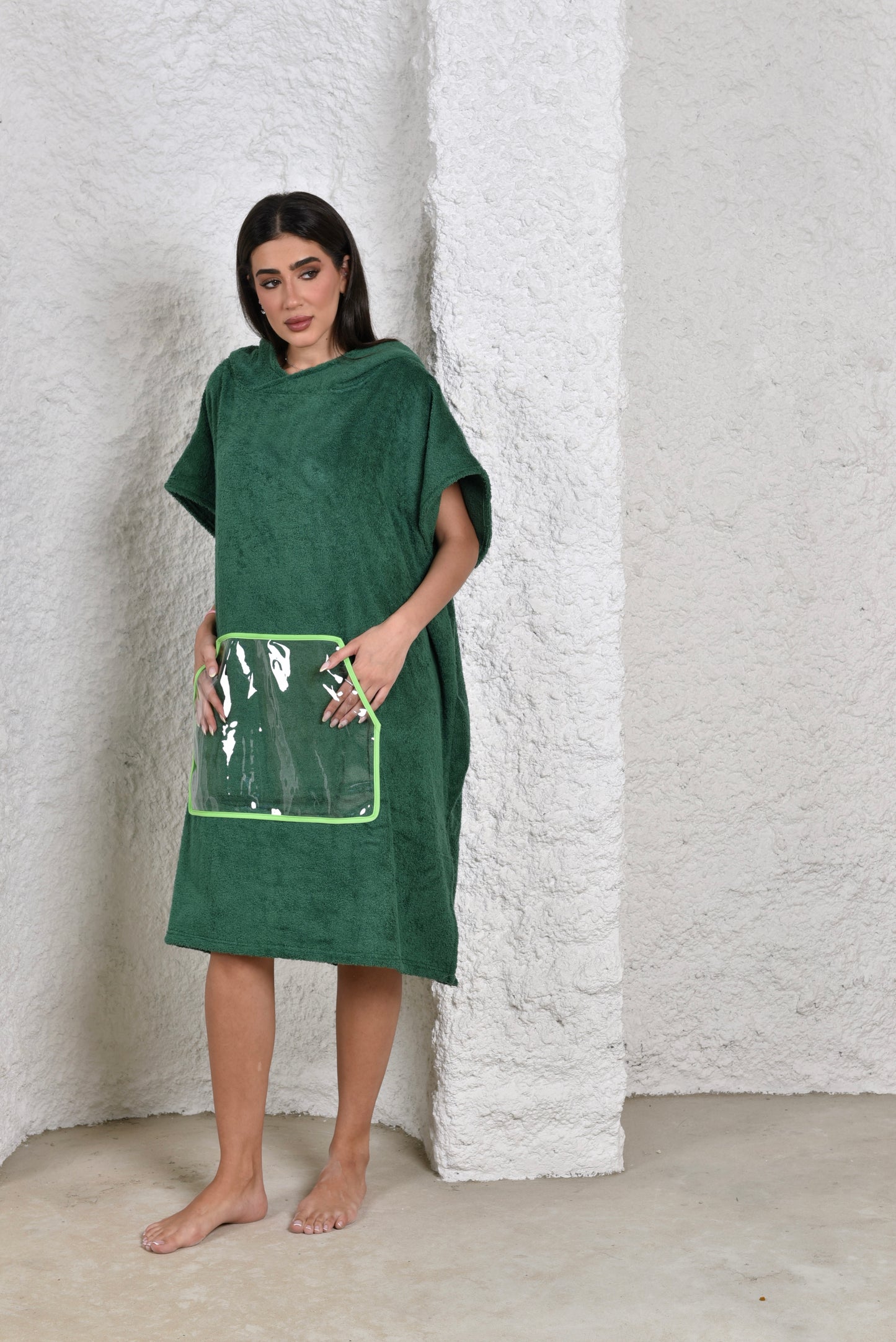 GREEN PONCHO